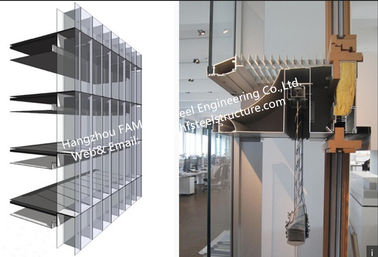 Cina Il doppio bastone di vetro arieggiato della parete divisoria dell'edificio per uffici della facciata della parete di vetro ha sviluppato il sistema fornitore