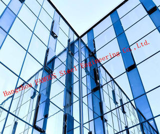 Cina Progetto di alluminio di vetro temperato struttura nascosto moderno della parete divisoria ENV di doppio strato fornitore