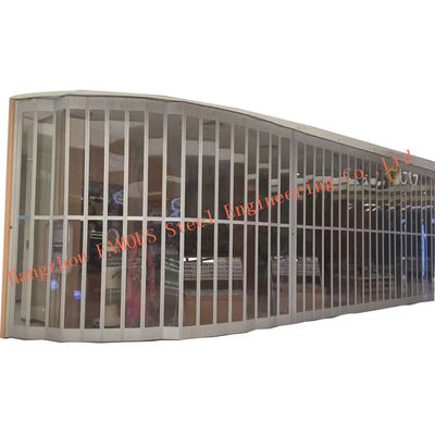Cina Piegatura trasparente della fisarmonica della stecca del pc di alluminio commerciale del policarbonato che fa scorrere le porte del rullo dell'otturatore di sicurezza fornitore