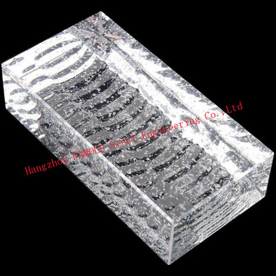 Cina mattone di cristallo decorativo costruzione solida del blocchetto di vetro di 200x100x50mm della chiara fornitore