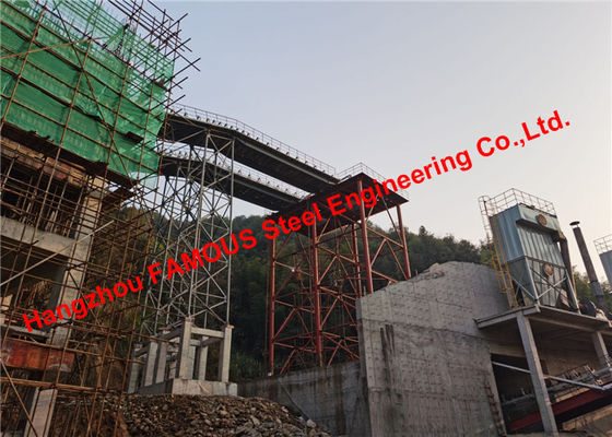 Cina Progetto della miniera che trasporta le costruzioni d'acciaio di industriale di montaggio di Gallary del nastro trasportatore del corridoio fornitore
