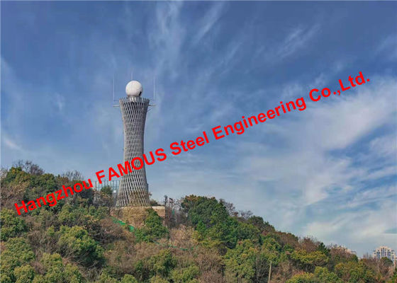Cina L'alta precisione su misura ha prefabbricato il montaggio della torre del tempo del radar della struttura d'acciaio fornitore
