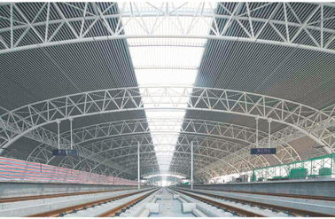 Cina Costruzioni d'acciaio industriali moderne prefabbricate, capriata della metropolitana della stazione ferroviaria dell'ampio respiro fornitore