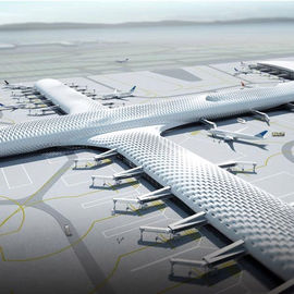 Cina Strutture su ordinazione del tessuto e terminali di aeroporto e costruzioni leggeri d'acciaio del hangar per aerei fornitore