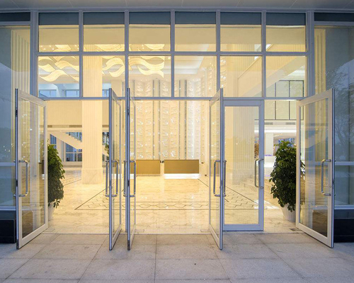 Cina Sistema di progettazione commerciale del perno dell'ufficio del pavimento della porta di vetro della primavera fornitore