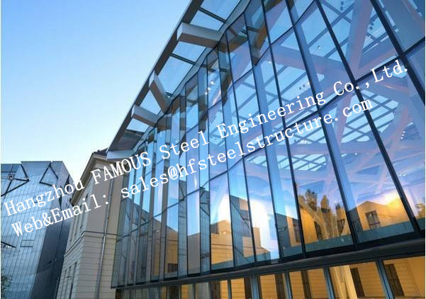 Sistema di vetro esteriore della costruzione dell'isolamento della parete divisoria della facciata dell'alluminio doppio 0