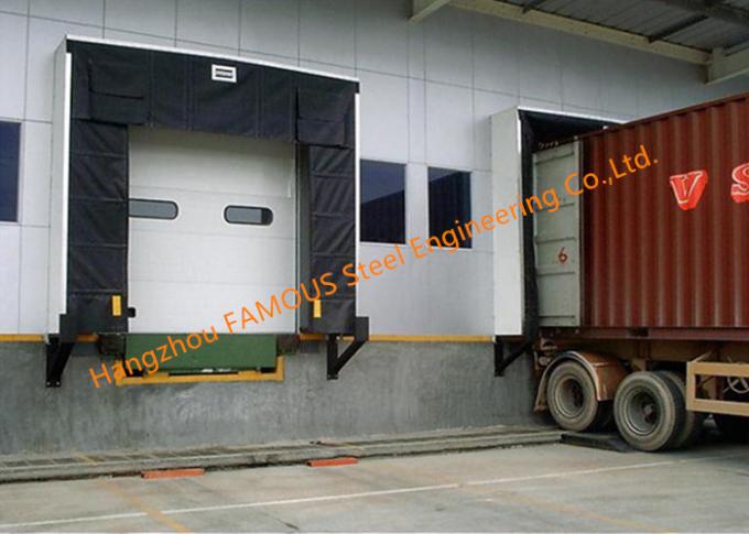 Porte commerciali del PVC con la guarnizione di gomma piegante per uso scaricante logistico della piattaforma 0