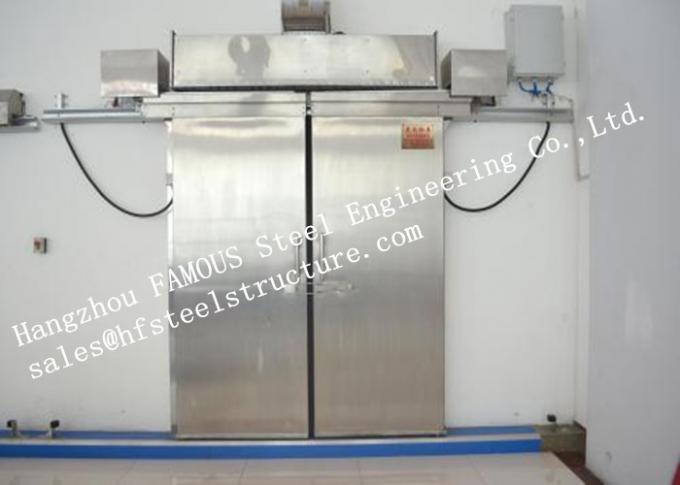Portello scorrevole di metalli pesanti industriale isolato automatico per stoccaggio della cella frigorifera 0