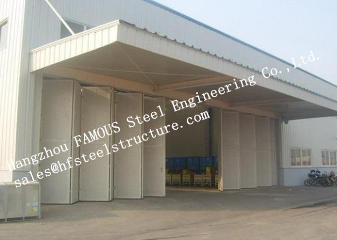 Porte industriali estetiche del garage della lega di alluminio che piegano per il magazzino, installazione semplice 0