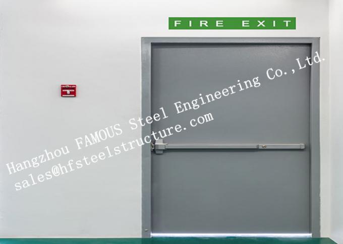 Porte industriali resistenti al fuoco d'acciaio residenziali del garage con telecomando 0