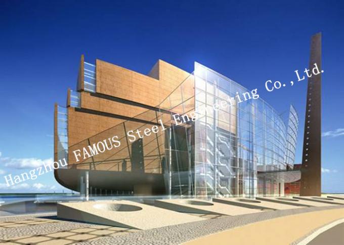 Parete divisoria di vetro della struttura del doppio di alluminio dell'isolamento per l'edificio per uffici commerciale 0