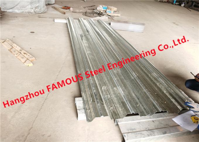 Strato composito d'acciaio ondulato galvanizzato di Decking del pavimento per costruzione 0