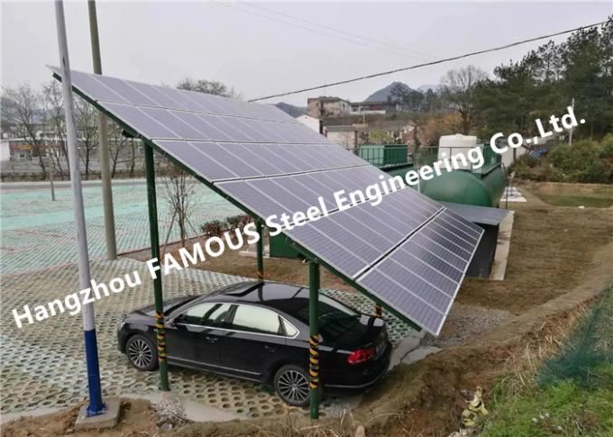La struttura di produttore d'energia ha anodizzato i Carports solari di alluminio di PV del pannello fotovoltaico 0