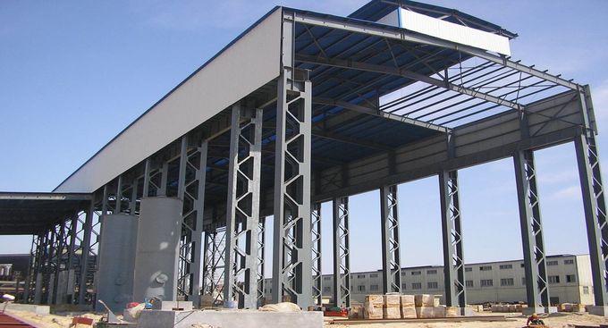 Costruzioni galvanizzate della tettoia della fabbrica di montaggi dell'acciaio per costruzioni edili per la costruzione di industria 0