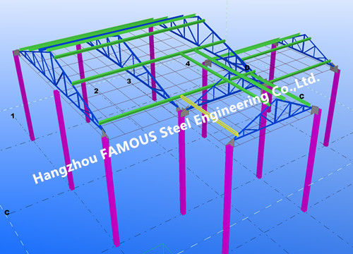 Norma pesante del magazzino UE Stati Uniti della tettoia della struttura d'acciaio di montaggi della struttura d'acciaio 0