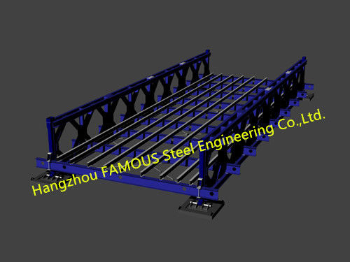 Ponte modulare portatile su misura dell'acciaio per costruzioni edili del ponte Bailey d'acciaio 1