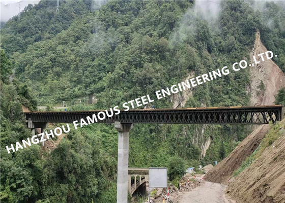 Cina 200 il tipo il vicolo Bailey Bridge d'acciaio del doppio 50 tonnellate carica la costruzione galvanizzata della capacità fornitore