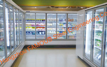 Cina Porta di vetro di alluminio della struttura stretta della lega per la cella frigorifera dell'armadietto di esposizione fornitore