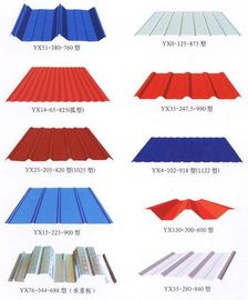 Cina Il tetto rivestito del metallo di colore riveste Customzied per la struttura d'acciaio fornitore
