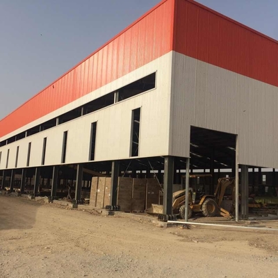 Cina Montaggio su ordinazione di costruzione del magazzino della struttura d'acciaio del gruppo di lavoro della costruzione prefabbricata della prova di tremito fornitore