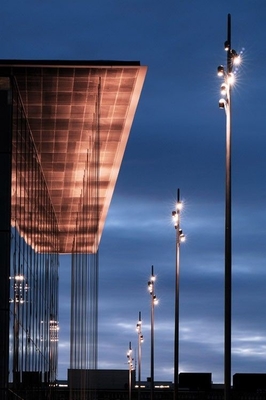Cina Posta integrata della luce della facciata di Palo di illuminazione esterna del LED palo leggero fornitore