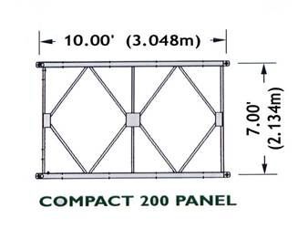 Tipo a senso unico HD200 ponte galvanizzato modulare galvanizzato del ponte Bailey d'acciaio facile dell'installazione 0