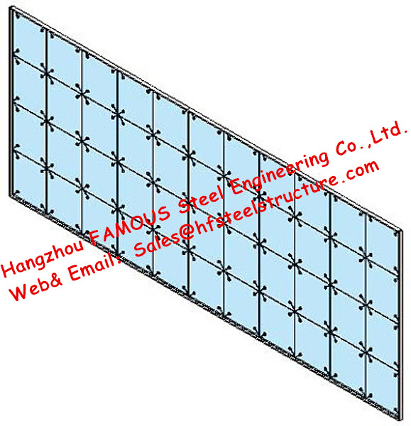 Facciata sottoposta a tensione cavo di vetro fissa punto delle pareti divisorie del sistema che sostiene il sistema di Starglass 0