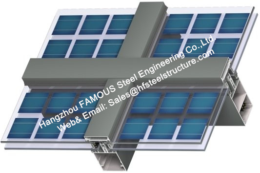Sistemi elettrici fotovoltaici componenti di PV della pila solare della parete divisoria di facciata dei doppi moduli solari di vetro 0