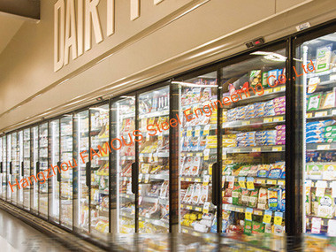 Il supermercato Multideck ha riscaldato la porta di vetro per le parti/congelatore frigorifero/della cella frigorifera 4