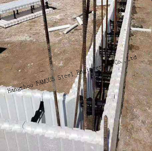 I buildblocks impilati colonna di T ENV hanno isolato le forme concrete ICFs 2