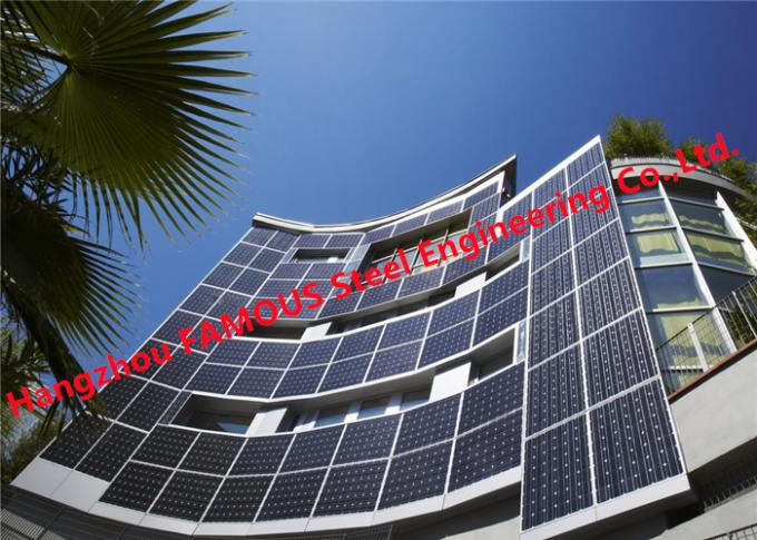 La costruzione di vetro alimentata solare della parete divisoria di BIPV ha integrato il sistema dei moduli di Photovoltaics 0
