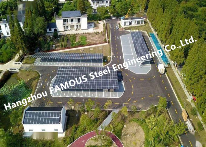Pannello fotovoltaico impermeabile personalizzato Sistema di montaggio per posti auto coperti in alluminio solare fotovoltaico 0