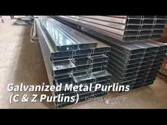 AS / NZS Standard C sezione galvanizzata acciaio purlins Struttura di supporto