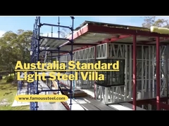 Casa modulare Luxury Villa in acciaio leggero Moderna Prefabbricata Guage leggera Stud galvanizzati