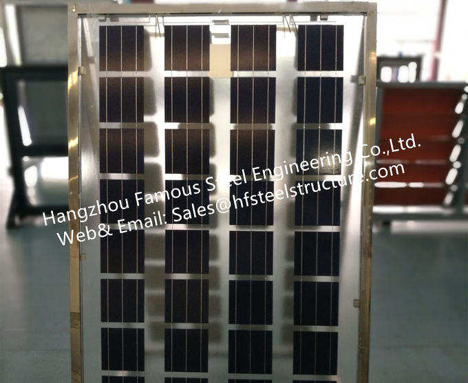 Parete divisoria di vetro (fotovoltaica) Costruzione-integrata solare di facciate di PV con il rivestimento solare dei moduli 1